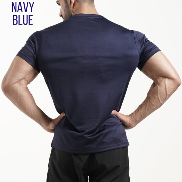 Navy Micro Mesh Gym Tees - Image 2