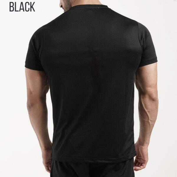 Black Micro Mesh Gym Tees - Image 2