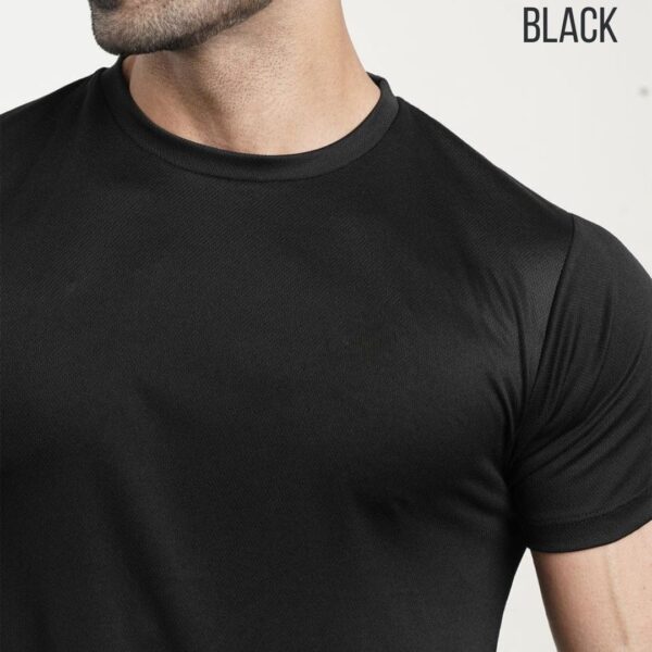 Black Micro Mesh Gym Tees